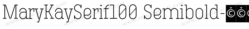 MaryKaySerif100 Semibold字体转换